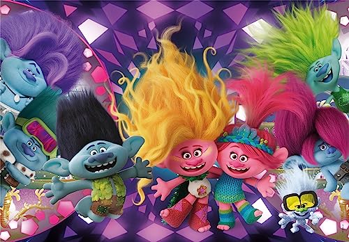 Puzzle Trolls 3 Clementoni - 104 Pezzi per bambini da 6 Anni