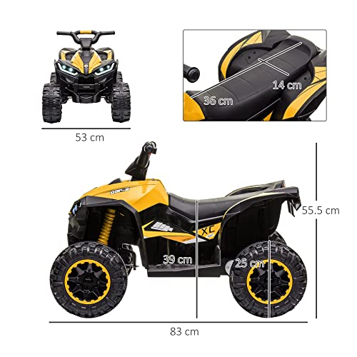 Quad Elettrico per Bambini, doppio motore 12V - Homcom