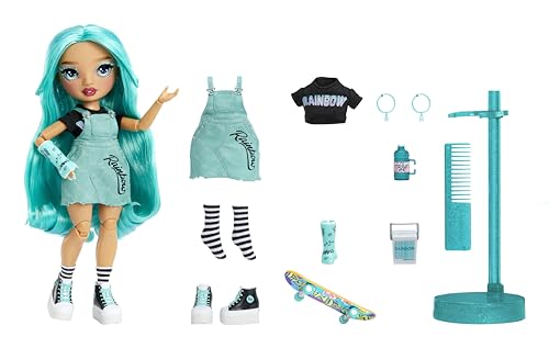 Rainbow High Blu Brooks, Bambola Blu con Accessori Colorati - Fashion Dolls