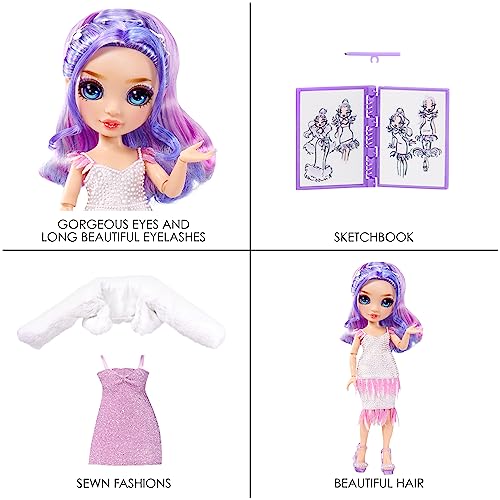 Rainbow High Violet Willow, Bambola con accessori alla moda da 4 anni - Fashion Dolls