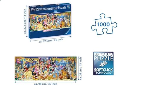 Puzzle Panorama Disney, 1000 pezzi, Idea regalo per Adulti e Ragazzi - Ravensburger