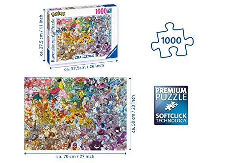 Puzzle Pokémon da 1000 Pezzi, 70x50 cm - Ravensburger