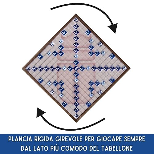 Scarabeo Deluxe 60° Anniversario, Gioco da Tavolo Spin Master Editrice Giochi