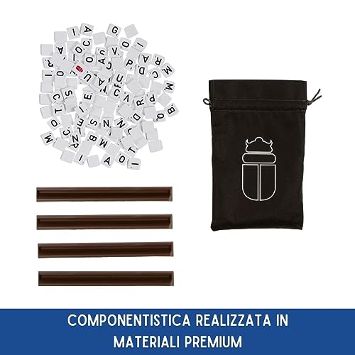 Scarabeo Deluxe 60° Anniversario, Gioco da Tavolo Spin Master Editrice Giochi