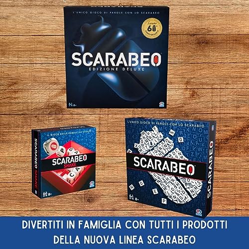 Scarabeo Deluxe 60° Anniversario, Gioco da Tavolo Spin Master Editrice Giochi