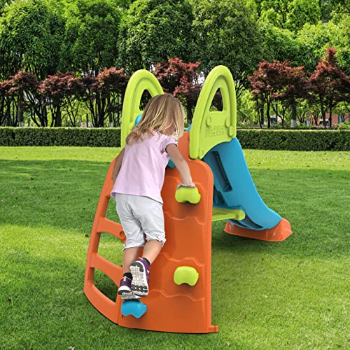 Scivolo Bambini con Parete per Arrampicata - Feber