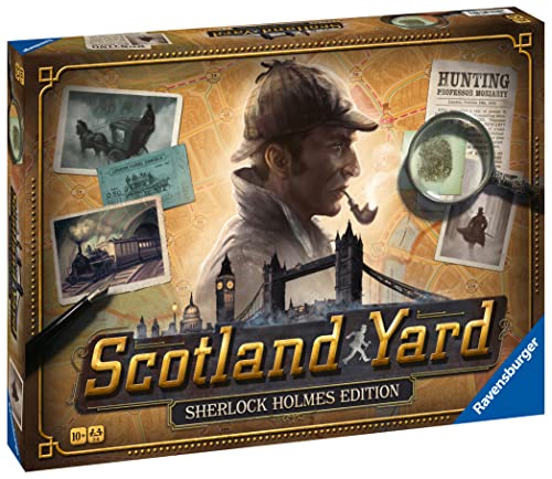 Scotland Yard Sherlock Holmes, Gioco da Tavolo, bambini da 8 Anni - Ravensburger