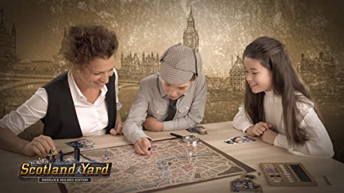 Scotland Yard Sherlock Holmes, Gioco da Tavolo, bambini da 8 Anni - Ravensburger