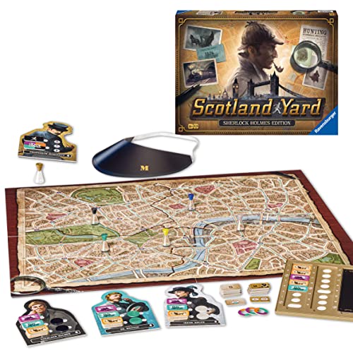 Scotland Yard Sherlock Holmes, Gioco da Tavolo, bambini da 8 Anni - Ravensburger