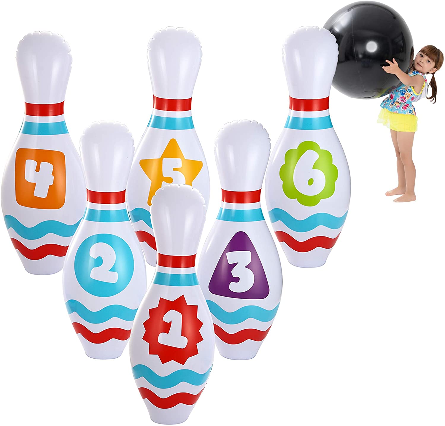 Set bowling gigante gonfiabile