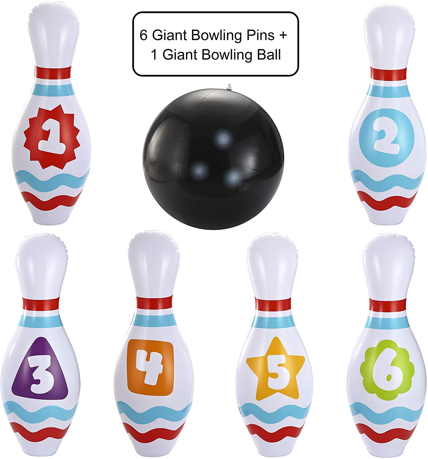 Set bowling gigante gonfiabile