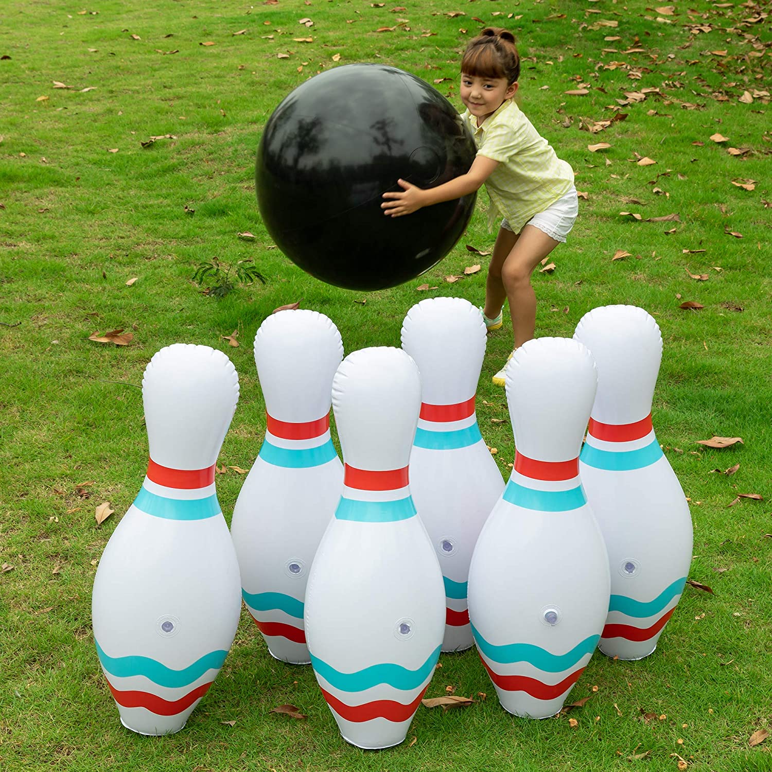 Set bowling gigante gonfiabile