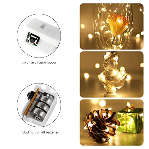 15 set di Luci LED a Batteria, 2m di lunghezza e 20 LED