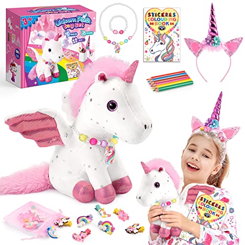 Set Unicorno, con Peluche e Braccialetti - Eucoco