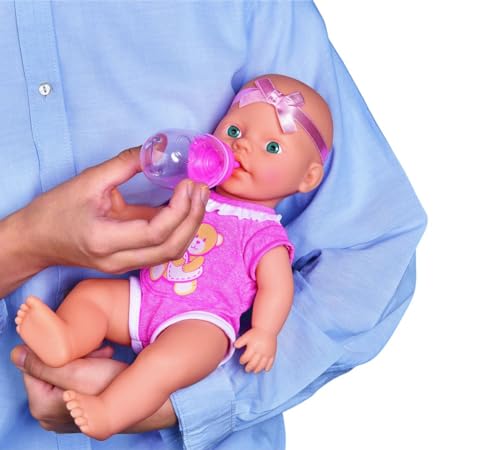 Simba Bambola New Born Baby con accessori e certificato di nascita, 30 cm, da 3+ anni