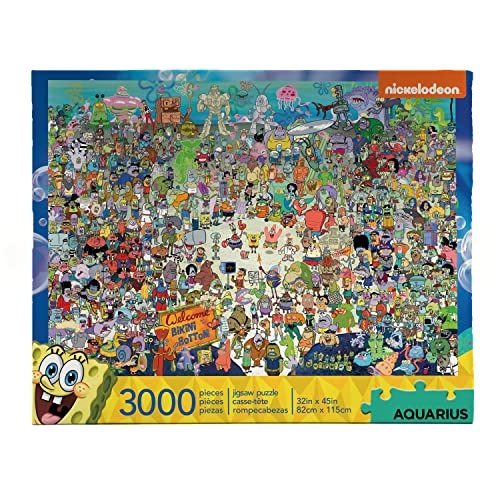 Spongebob puzzle gigante di 3000 pezzi, dimensioni 1150mm x 820mm - Squarepants