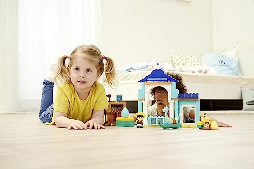 Stazione di cura Dino Ranch - 86 mattoncini da costruire con personaggi, da 18 mesi a 5 anni - Big Bloxx