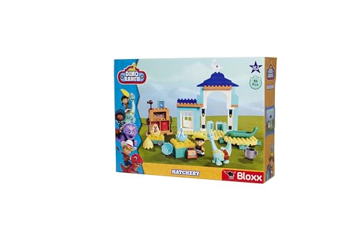 Stazione di cura Dino Ranch - 86 mattoncini da costruire con personaggi, da 18 mesi a 5 anni - Big Bloxx
