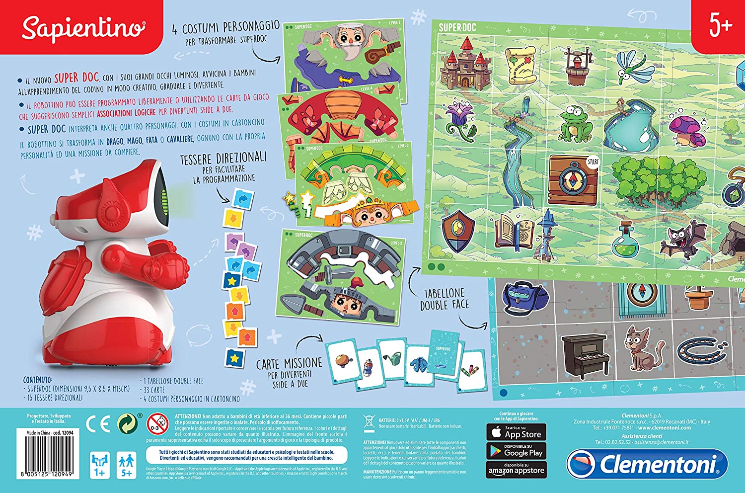 Robot educativo parlante Clementoni