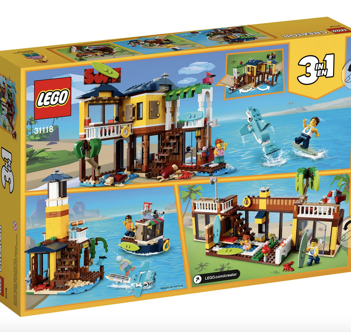 Surfer Beach House - Lego Creator 31118