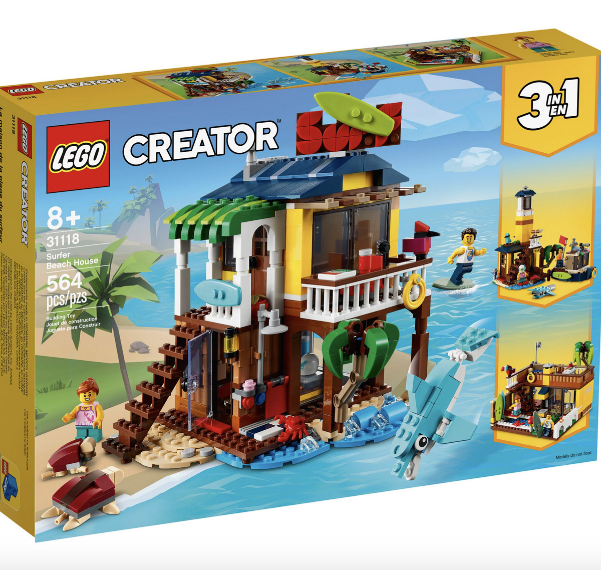 Surfer Beach House - Lego Creator 31118 tre in uno