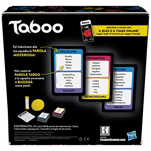 Taboo, gioco di società con parole da indovinare - Hasbro