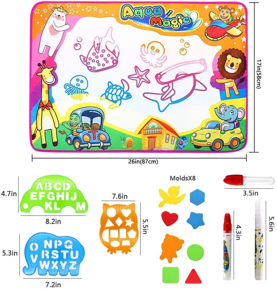 Tappeto magico da colorare per bambini