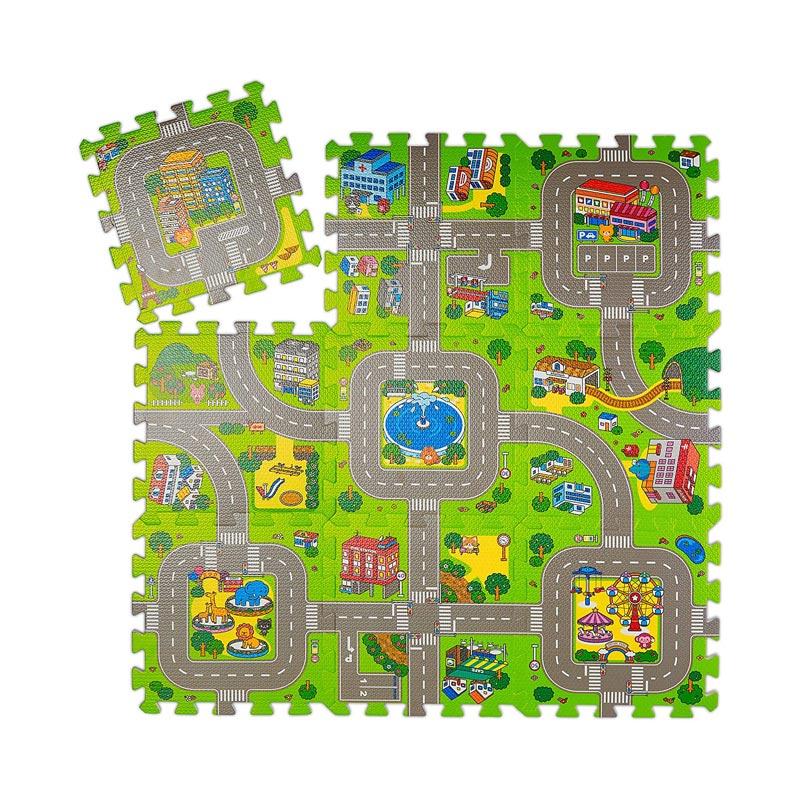 Tappeto puzzle bimbi con strade - RelaxDays