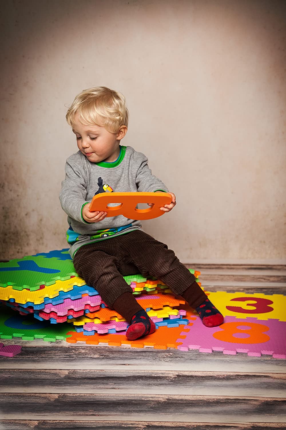 Tappeto Puzzle Bimbi con Numeri - Knorrtoys