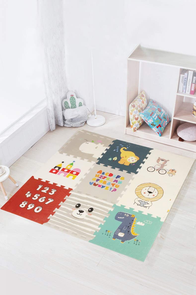 Tappeto puzzle morbido per bambini con disegni