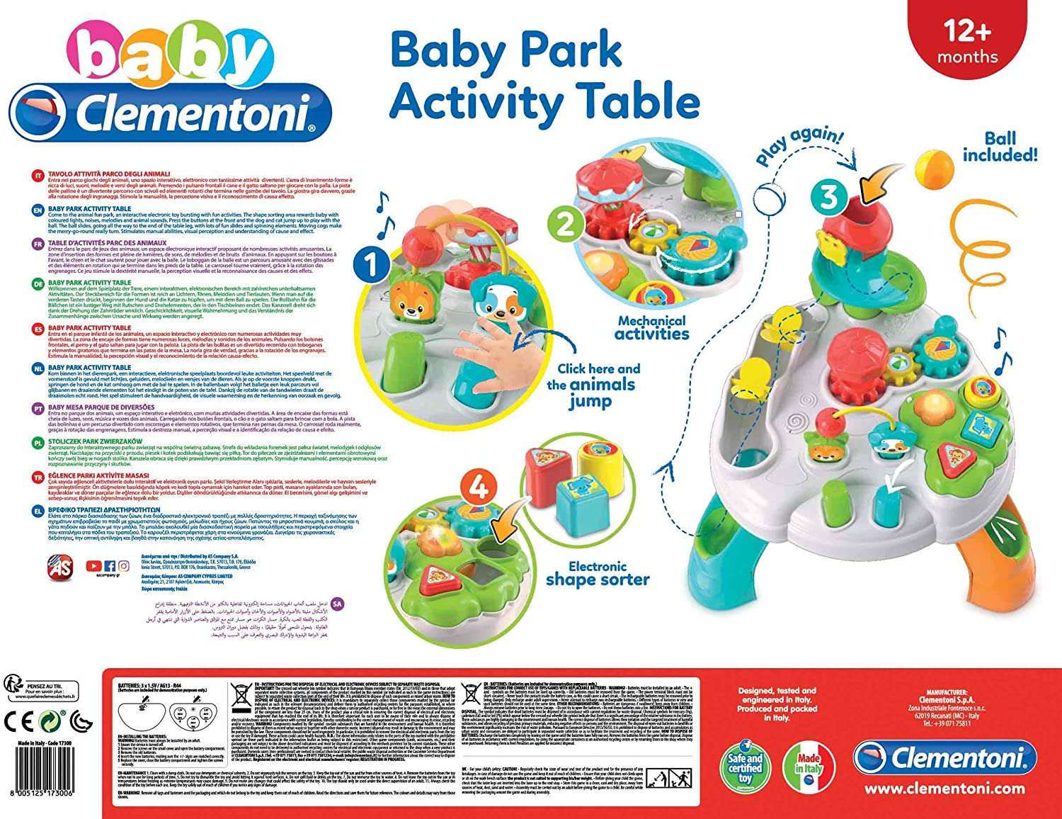 Tavolino per bambini Happy Park Clementoni