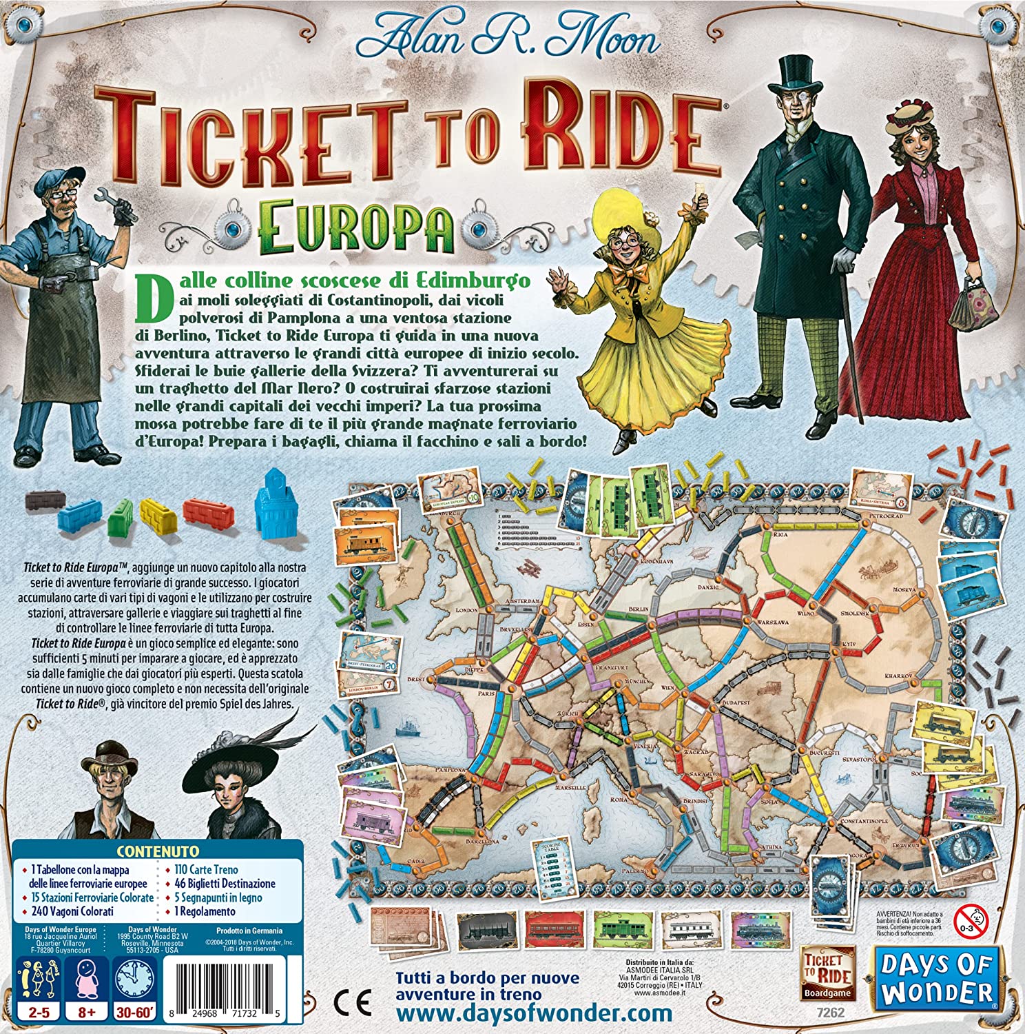 Ticket to Ride Europa - Gioco in scatola Asmodee