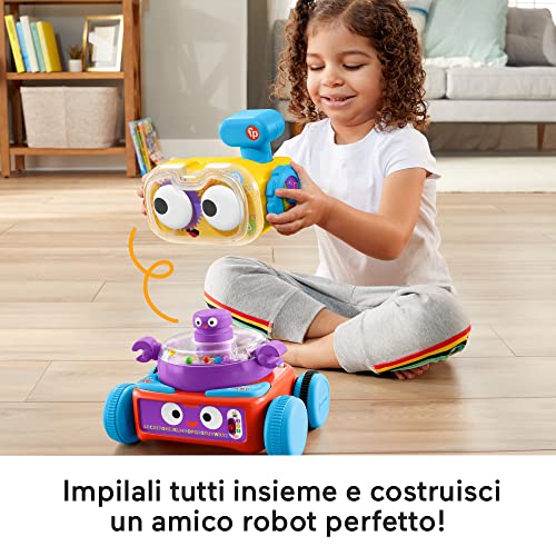 Tino Robottino - Robot e Pupazzo Interattivo 4 in 1 - Fisher-Price