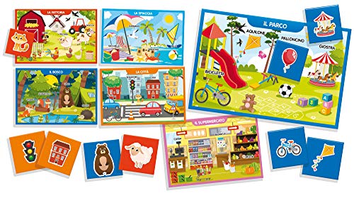 Tombola Ambienti Lessicali, Carotina Gioco di Parole Educativo, dai 3 ai 6 anni - Lisciani Giochi