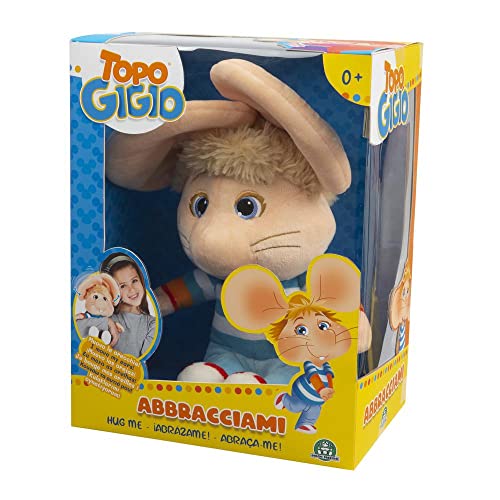 Topo Gigio pupazzo interattivo abbracciami, alza e abbassa le orecchie - Grandi Giochi