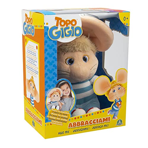 Topo Gigio pupazzo interattivo abbracciami, alza e abbassa le orecchie - Grandi Giochi