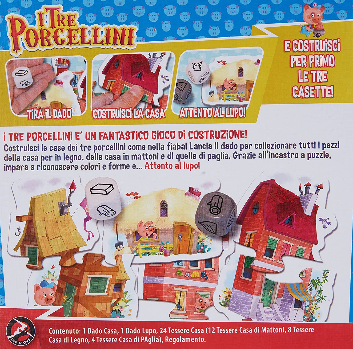 I tre porcellini - Gioco da tavolo - Red Glove