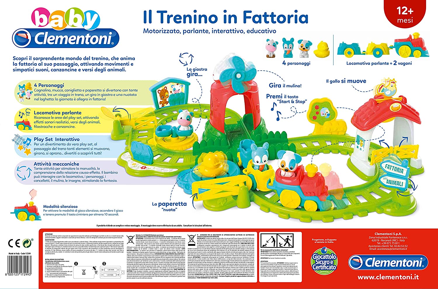 Trenino in fattoria - Clementoni 17299