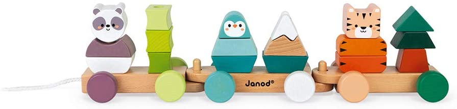 Trenino in legno Gita degli animali - Janod