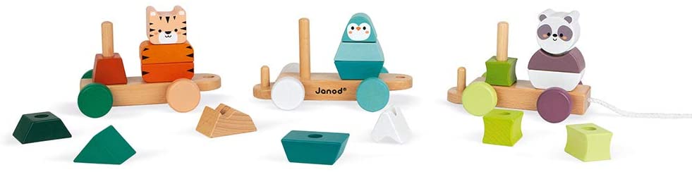 Trenino in legno Gita degli animali - Janod