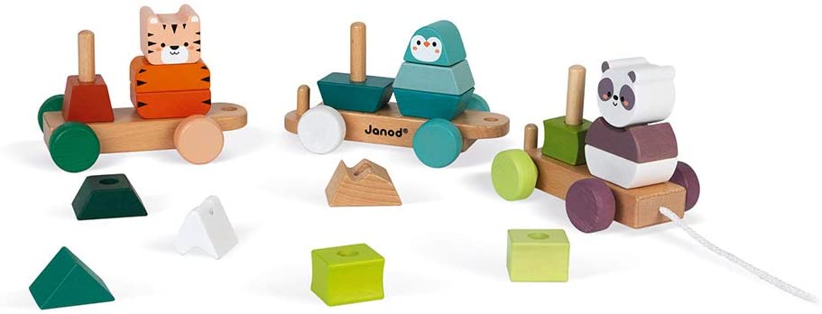 Trenino in legno Gita degli animali - Janod