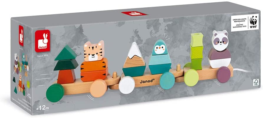 Trenino in legno Gita degli animali - Janod