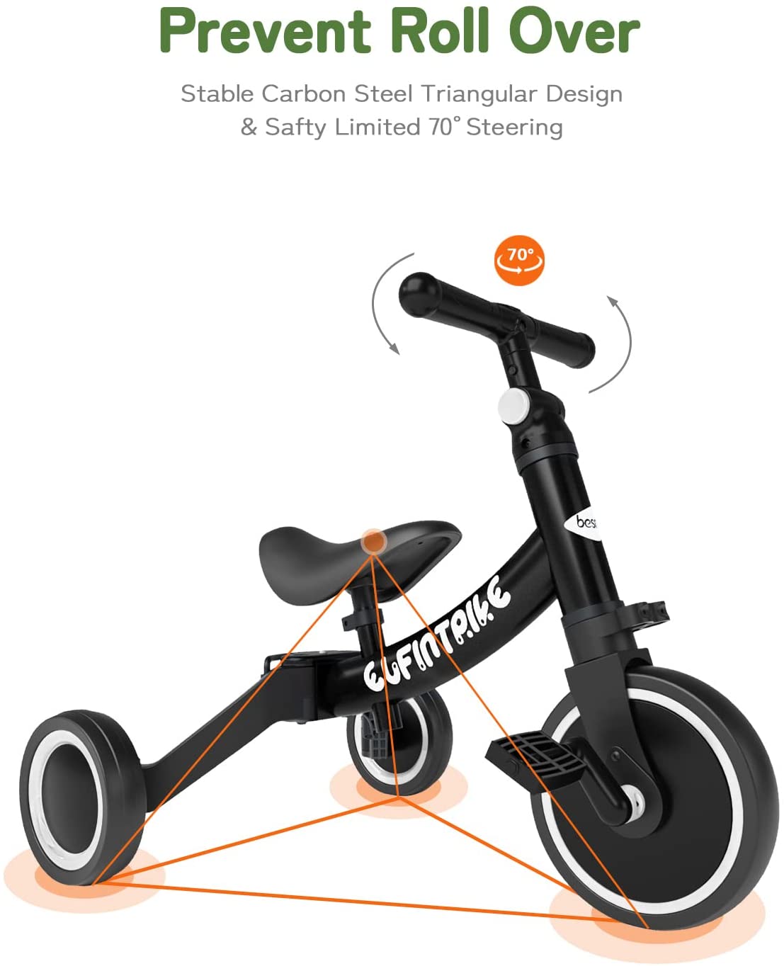 Triciclo Bambino - Bersey 5 in uno