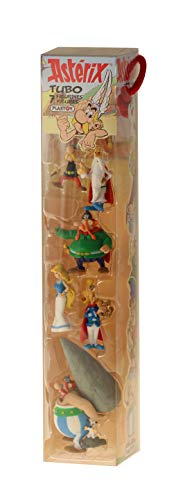Tubo Villaggio di Asterix con 6 Pupazzetti - Plastoy