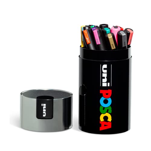 Uniposca Set Completo 18 Pennarelli Acrilici in Box Regalo - Posca