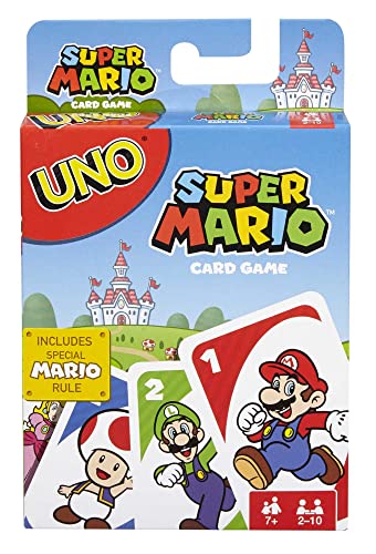 UNO Super Mario Bros, Gioco di Carte per Famiglie - Mattel