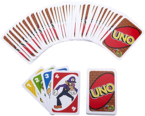 UNO Super Mario Bros, Gioco di Carte per Famiglie - Mattel