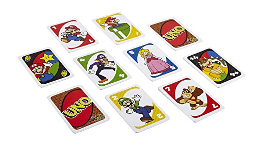 UNO Super Mario Bros, Gioco di Carte per Famiglie - Mattel