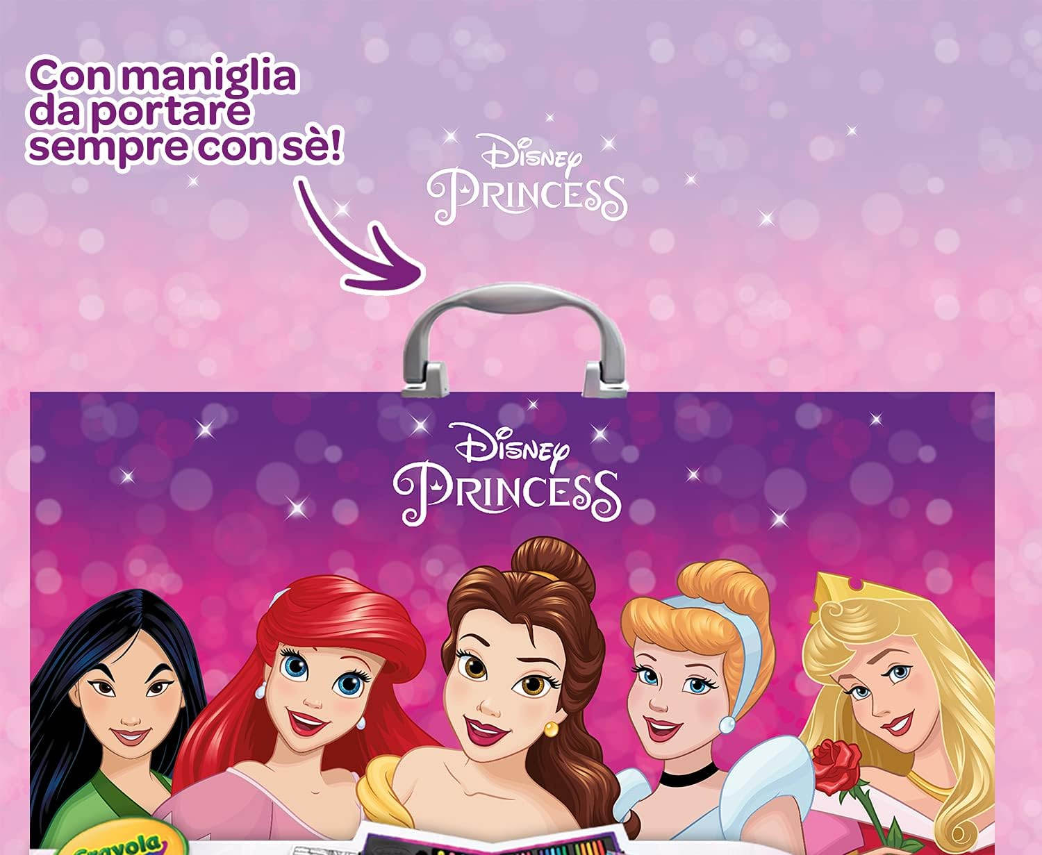 Valigetta con maniglia colori Principesse Disney