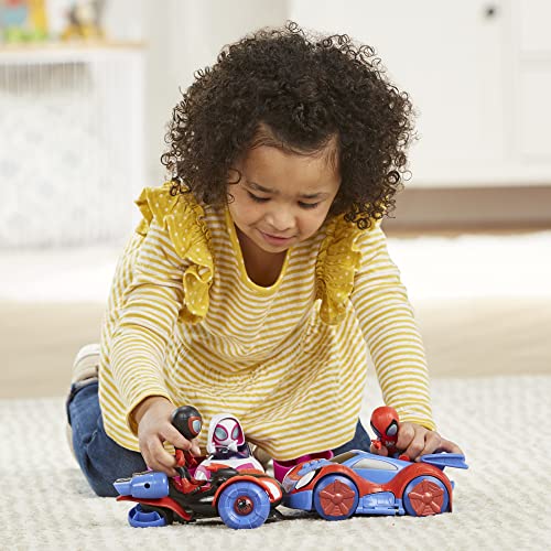 Tre veicoli e Action figure di Spidey e I Suoi Fantastici Amici, da 3 anni - Hasbro Marvel